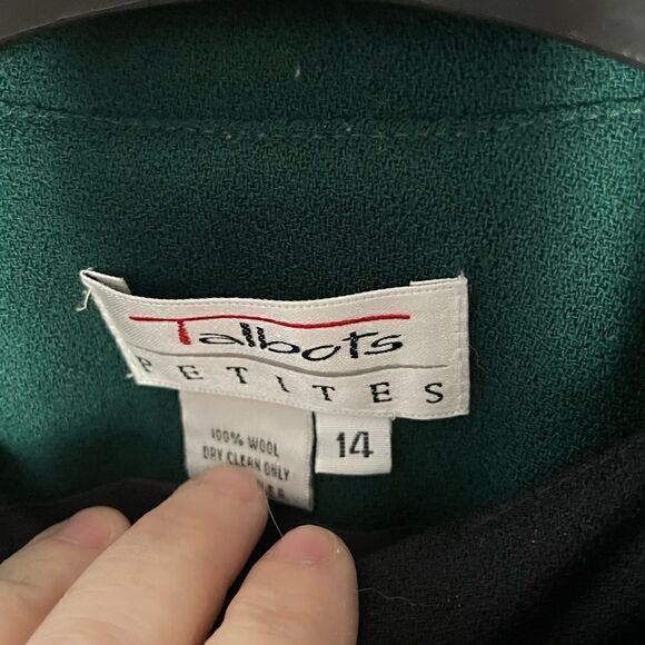 Talbots Petites vintage wool colorblock suit set - Picture 3 of 5